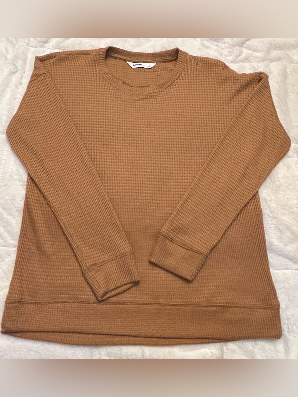 Sonoma Goods For Life Brown Waffle Knit Jogger Set
